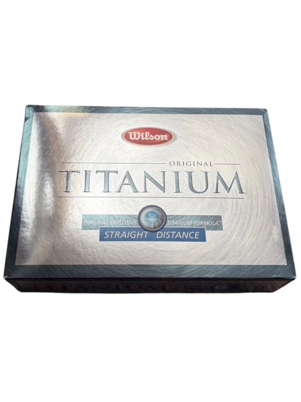 VTG Wilson Original Titanium Straight Distance Golf Balls 12 Balls One Dozen NOS